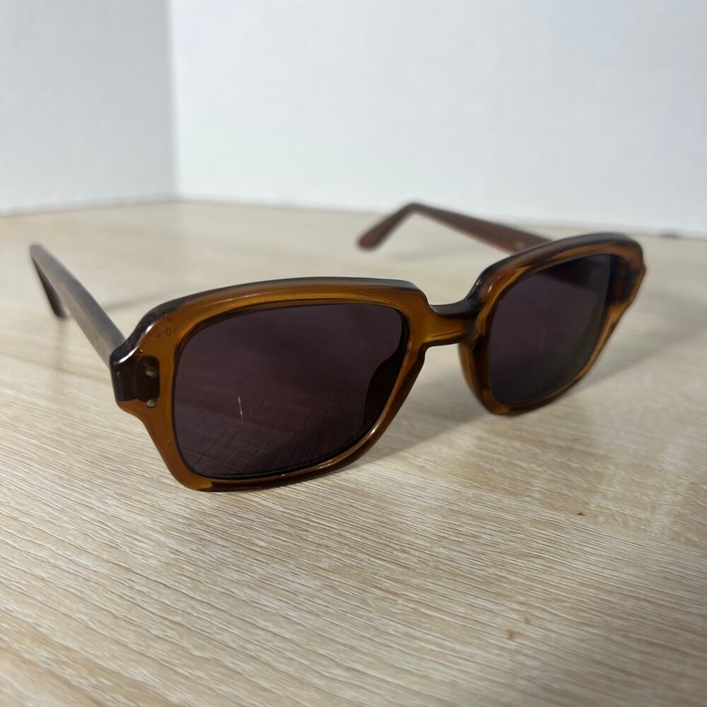Vintage USS 4 1/2 - 5 3/4 USS 50-22 Eyeglasses Full Rim Frames ONLY Brown